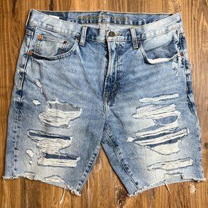 American Eagle distressed denim shorts